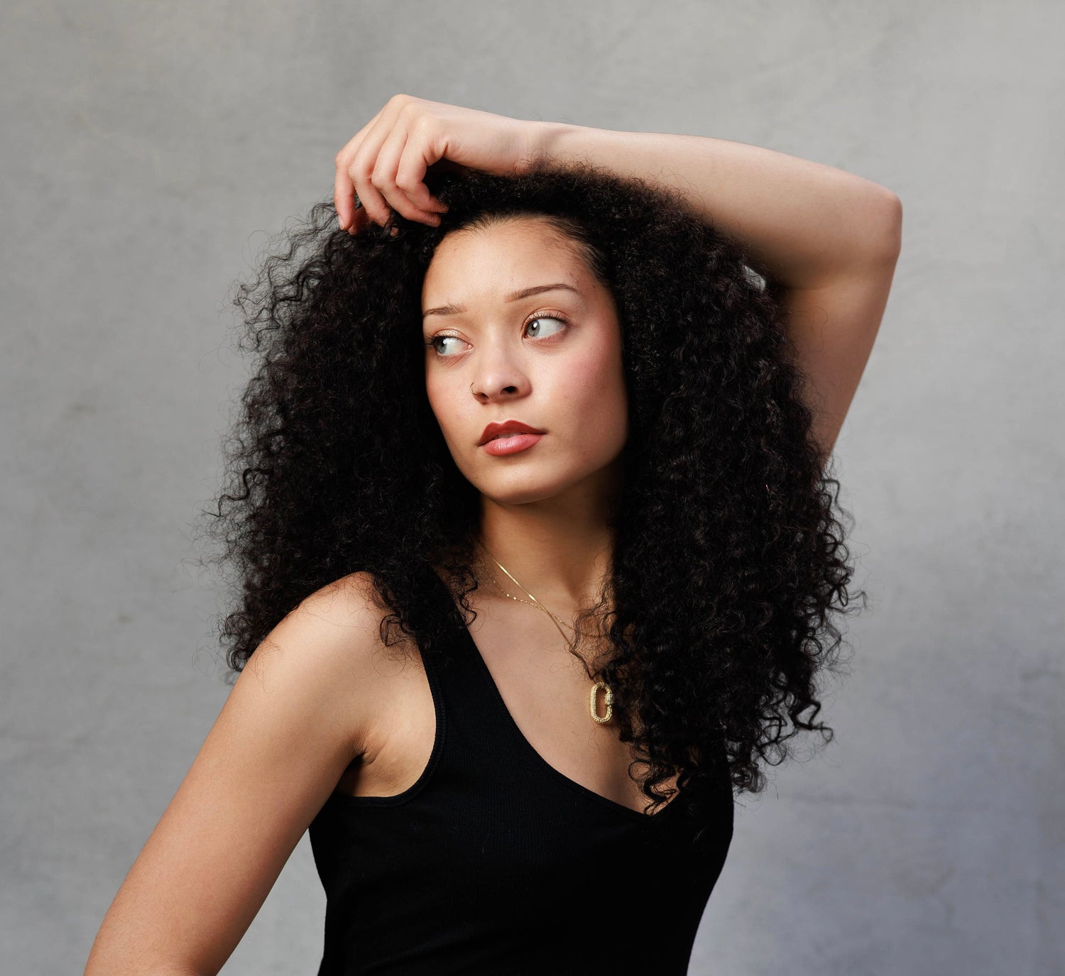 Burmese Curly Half Wig