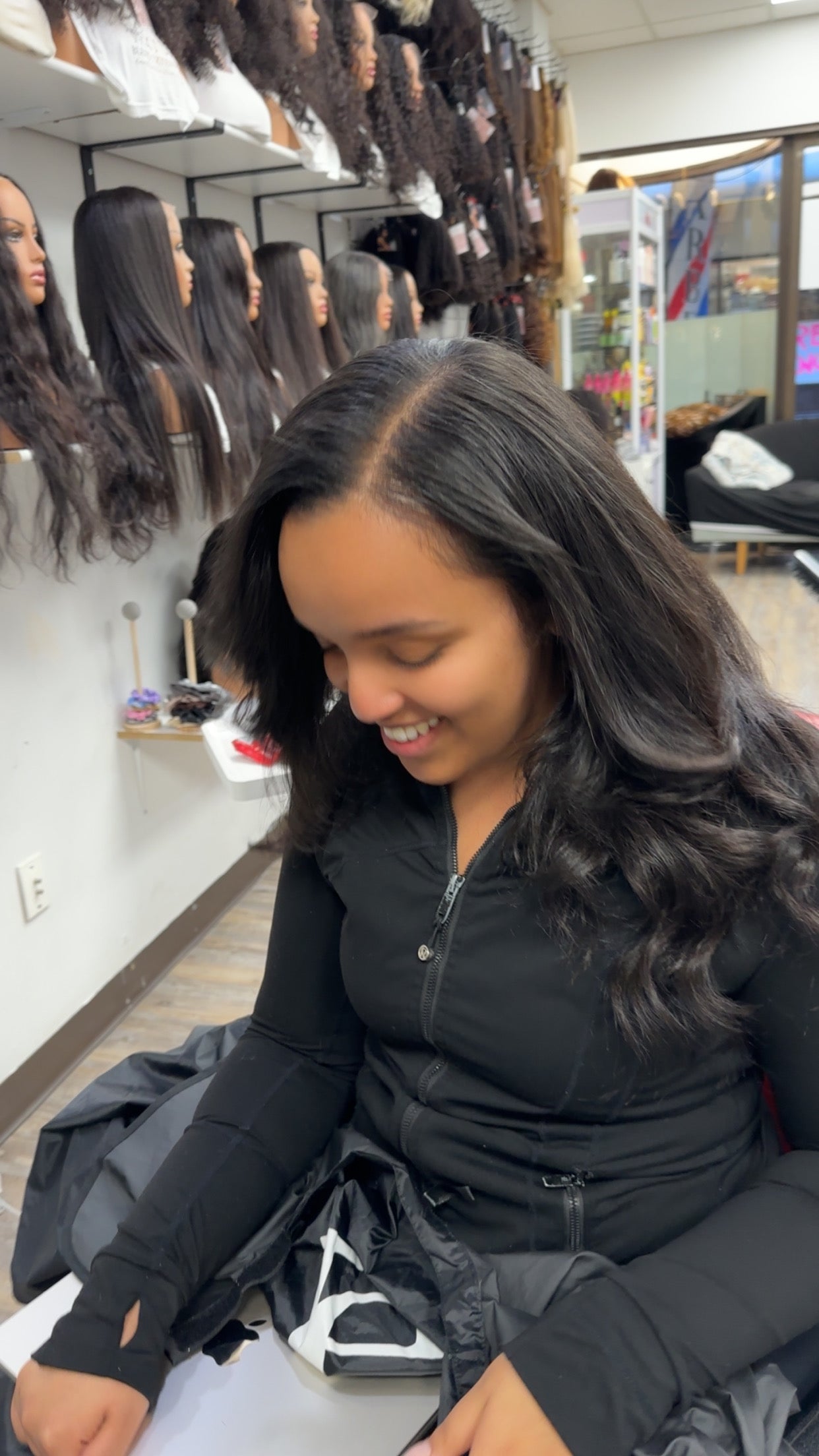 Burmese Curly Half Wig