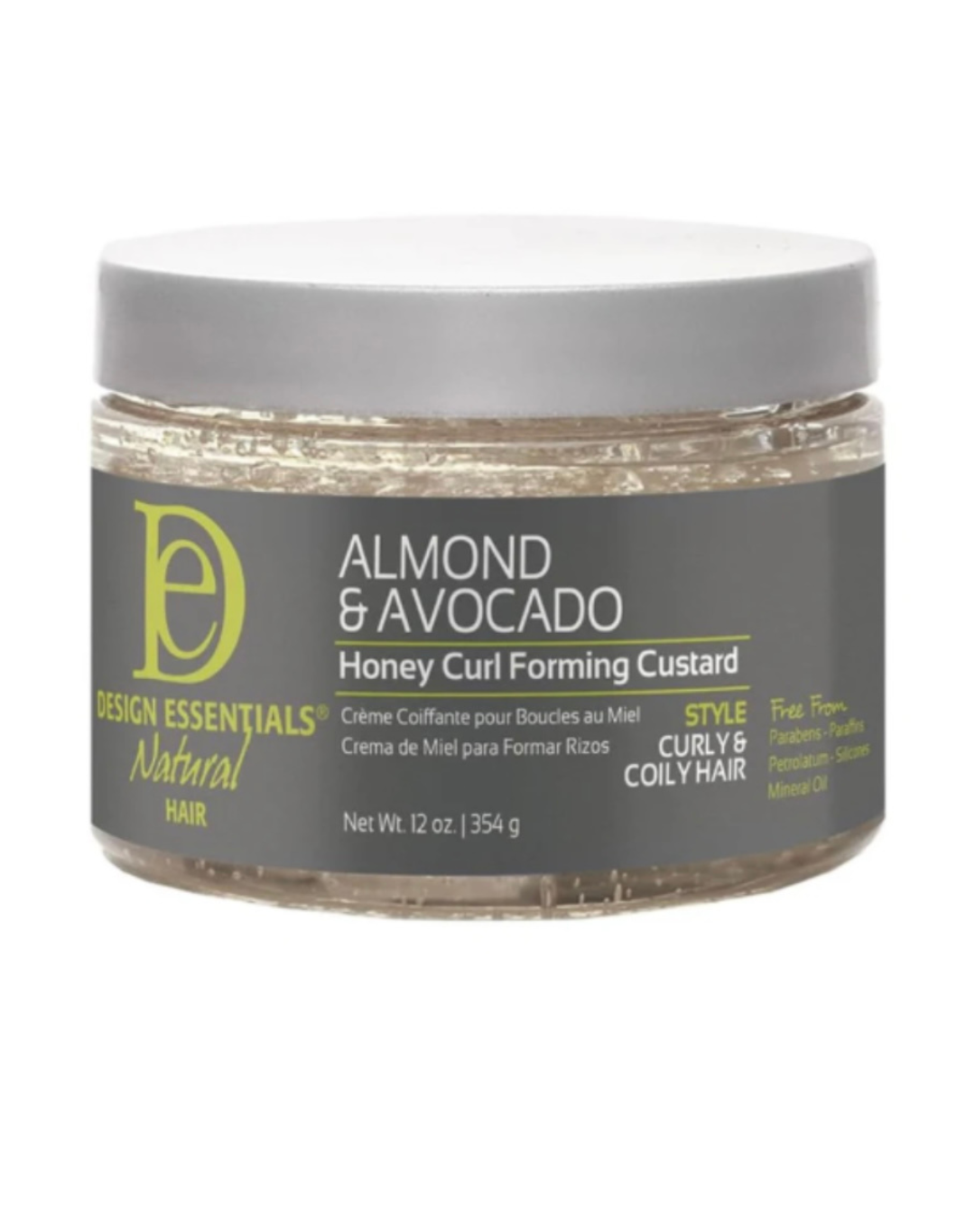DESIGN ESSENTIALS Almond &amp; Avocado Honey Curl Forming Custard