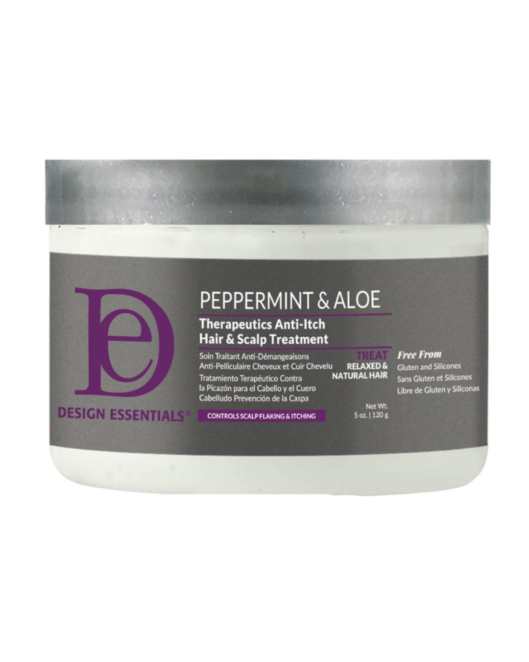 DESIGN ESSENTIALS Peppermint &amp; Aloe Therapeutics Anti-Itch Hair &amp; Scalp Treatment
