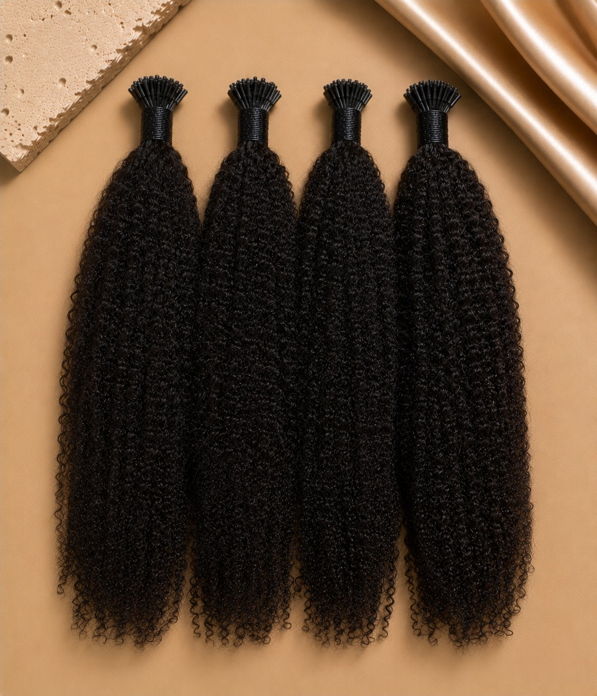 Afro Kinky Coily I-Tip Extensions